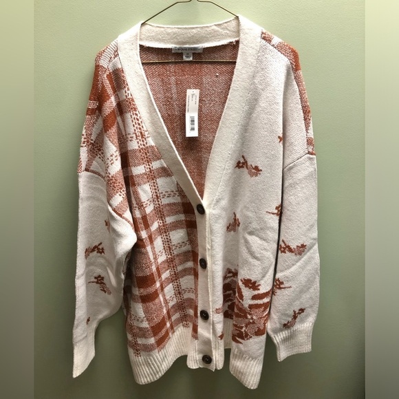 Sweaters - White and Red 99 Jane Street Cardigan